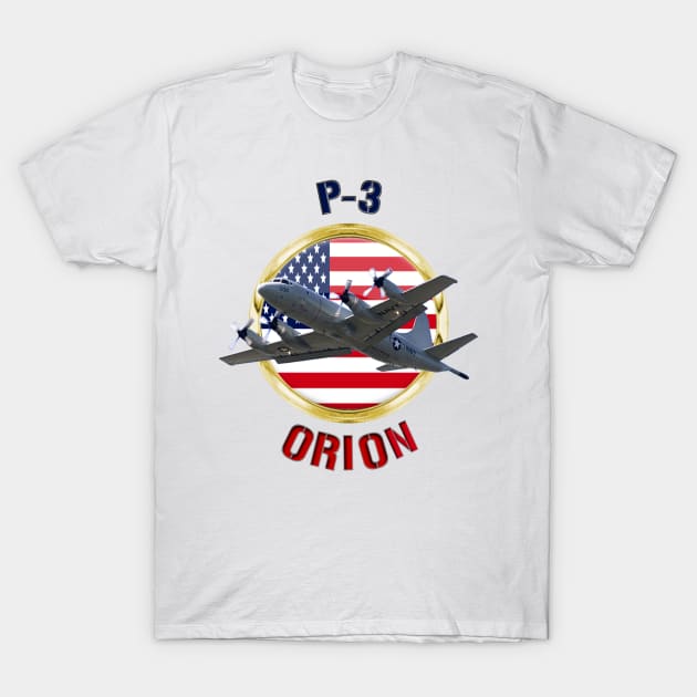 P-3 Orion USA T-Shirt by MilMerchant